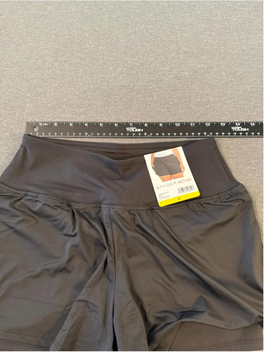 NWT Spyder Active Black 2-in-1 Running Shorts S